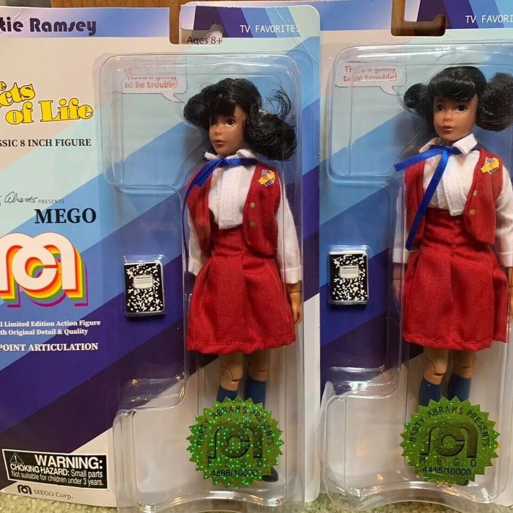 2  2018 Mego The Facts of Life 8" Tootie Ramsey Action Figure MOC 1 / 10,000 Lot